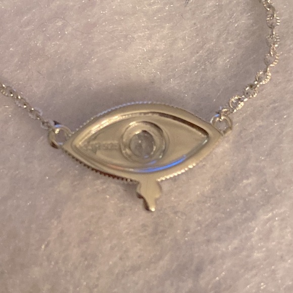 Judith Ripka light blue evil eye necklace - Picture 6 of 6